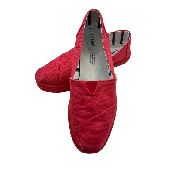 TOMS Alpargata Canvas Women's Raspberry Pink Casual Flats Size 6.5 - Picture 2 of 7
